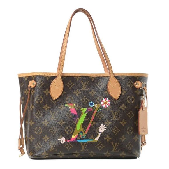 Louis Vuitton Handbags - Louis Vuitton MOCA Neverfull PM Takashi Murakami hands LV Monogram bag rare